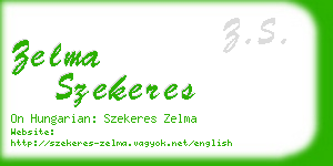 zelma szekeres business card